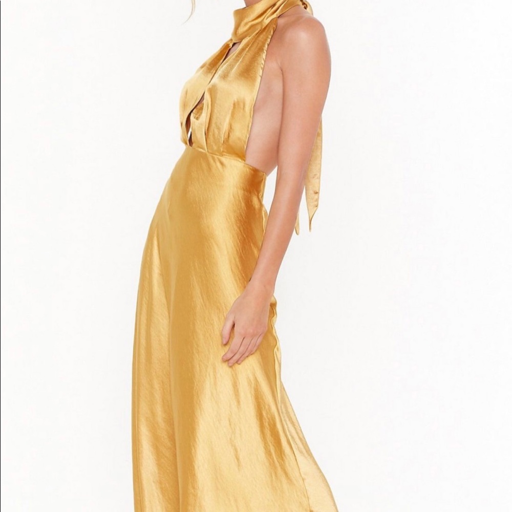 Satin Maxi Dress